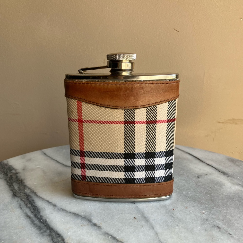 Vintage Burberry 6oz Flask
